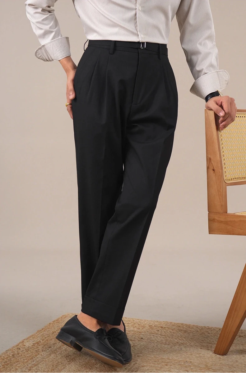 Leo business trousers with full leg - Antonios