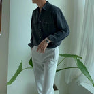 Leo casual spring denim shirt - Antonios