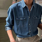 Leo casual spring denim shirt - Antonios