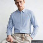 Leo classic stripe blue shirt - Antonios