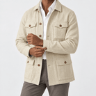 Leo cotton blazer for casual dress - AntoniosClothing - Beige