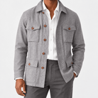 Leo cotton blazer for casual dress - AntoniosClothing - Grey