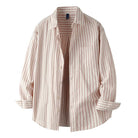 Leo cotton-linen striped shirt - Antonios
