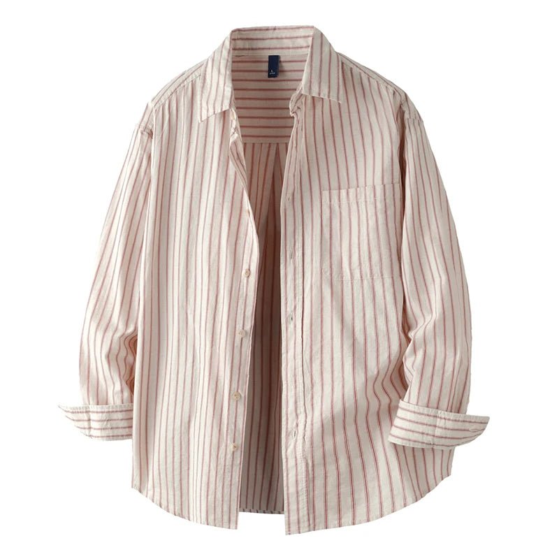 Leo cotton-linen striped shirt - Antonios