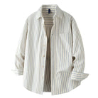 Leo cotton-linen striped shirt - Antonios