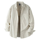 Leo cotton-linen striped shirt - Antonios