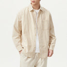 Leo cotton-linen striped shirt - Antonios