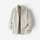 Leo cotton-linen striped shirt - Antonios