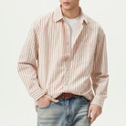 Leo cotton-linen striped shirt - Antonios
