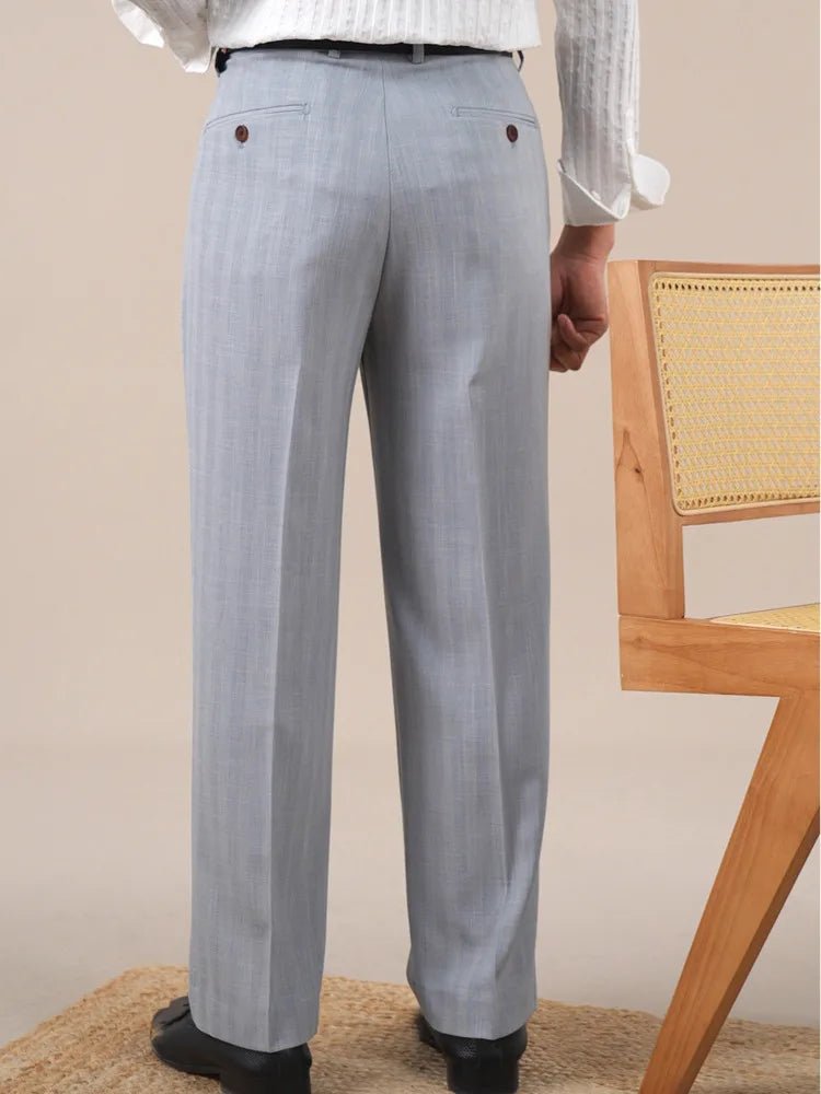 Leo double pleated business trousers straight fit - Antonios