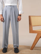 Leo double pleated business trousers straight fit - Antonios