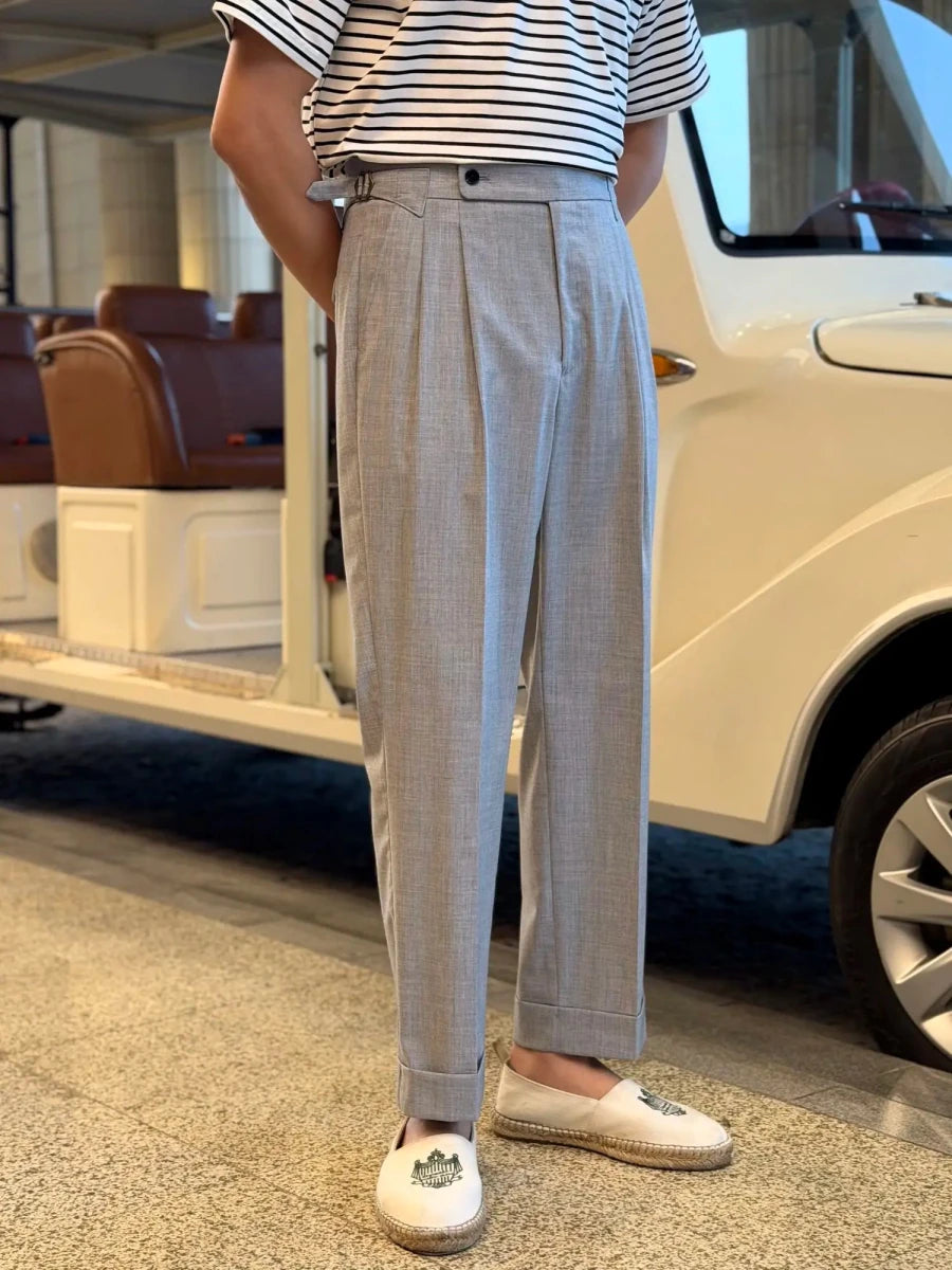 Leo elegant business gray trousers - Antonios