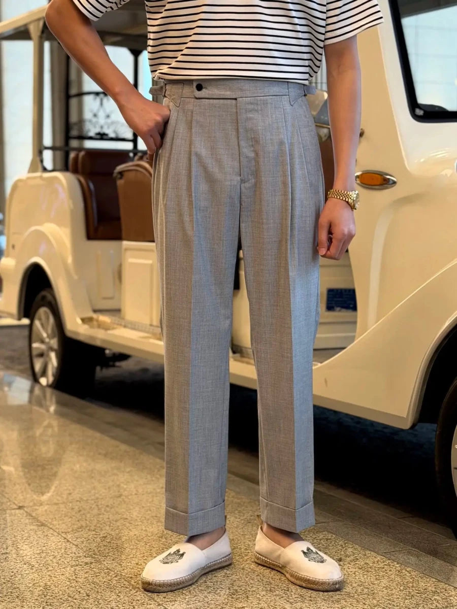 Leo elegant business gray trousers - Antonios
