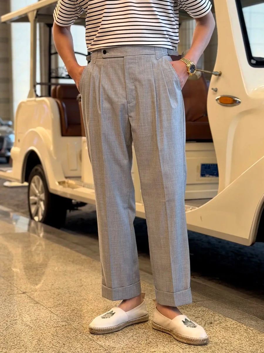 Leo elegant business gray trousers - Antonios