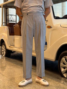 Leo elegant business gray trousers - Antonios
