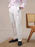 Leo high-waisted white pants - Antonios