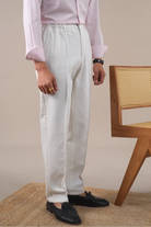 Leo high-waisted white pants - Antonios
