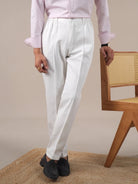 Leo high-waisted white pants - Antonios