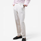 Leo high-waisted white pants - Antonios