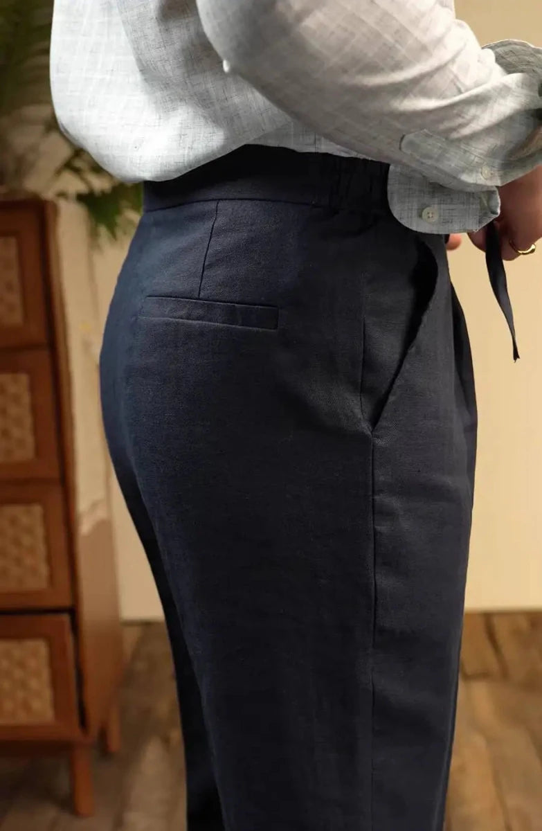 Leo italian-style linen pants for elegant dress - Antonios