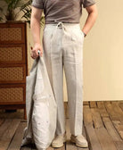 Leo italian-style linen pants for elegant dress - Antonios