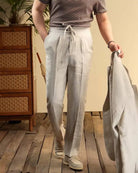 Leo italian-style linen pants for elegant dress - Antonios