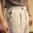 Leo italian-style linen pants for elegant dress - Antonios