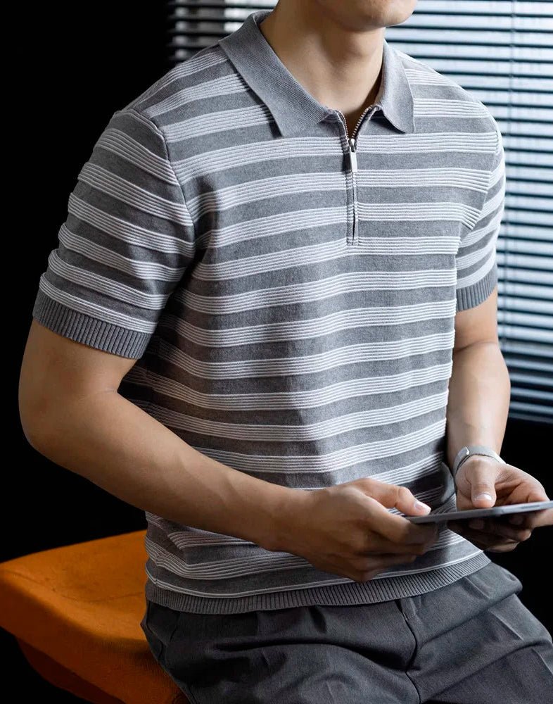 Leo knitted polo t-shirt for spring - Antonios