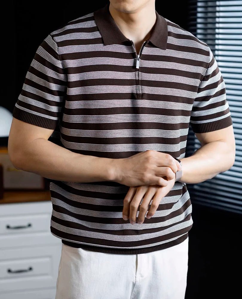 Leo knitted polo t-shirt for spring - Antonios