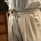 Leo linen beige pants - Antonios
