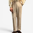 Leo linen beige pants - Antonios