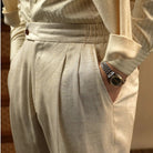 Leo linen beige pants - Antonios