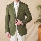 Leo linen cotton blend casual suit jacket - Antonios