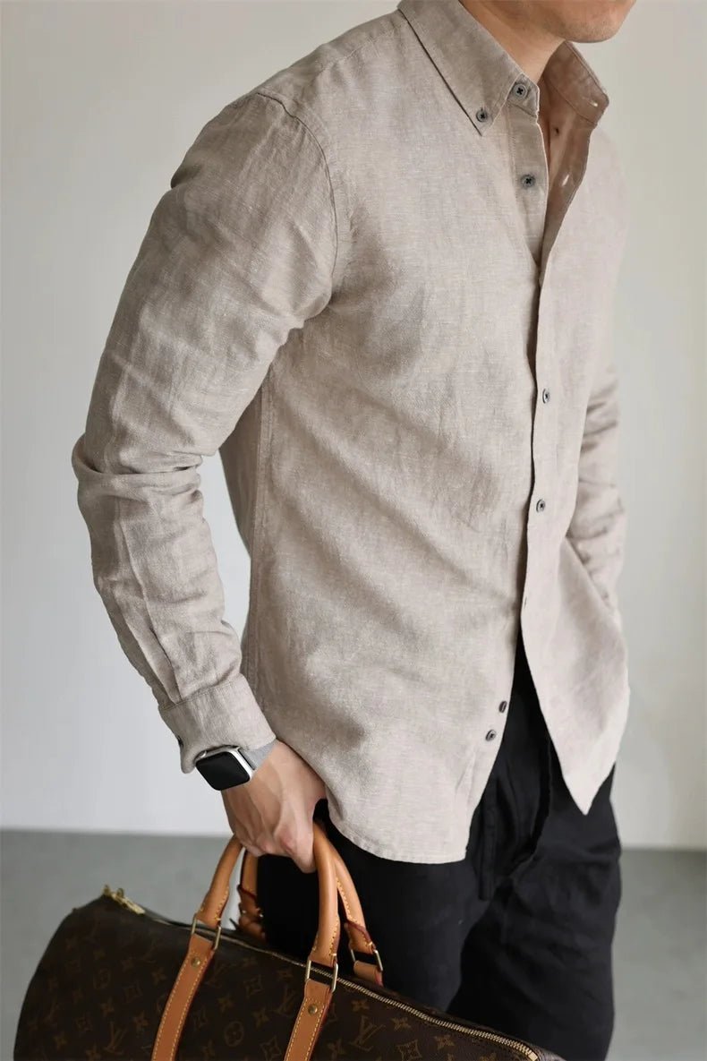 Leo linen-cotton spring shirt - Antonios