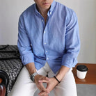 Leo linen-cotton spring shirt - Antonios