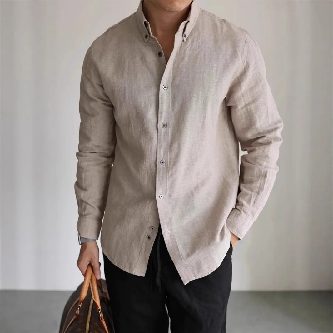 Leo linen-cotton spring shirt - Antonios