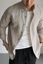 Leo linen-cotton spring shirt - Antonios