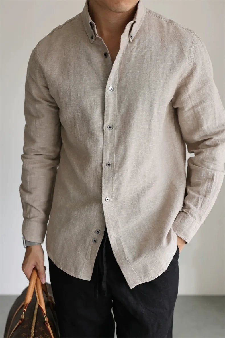 Leo linen-cotton spring shirt - Antonios