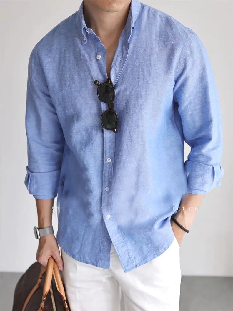 Leo linen-cotton spring shirt - Antonios