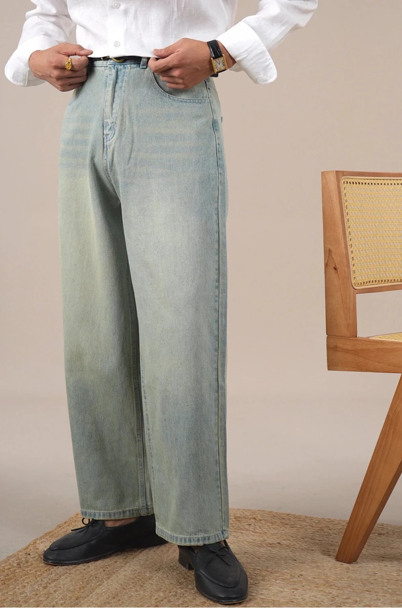 Leo loose wide-leg high-waisted trousers - Antonios
