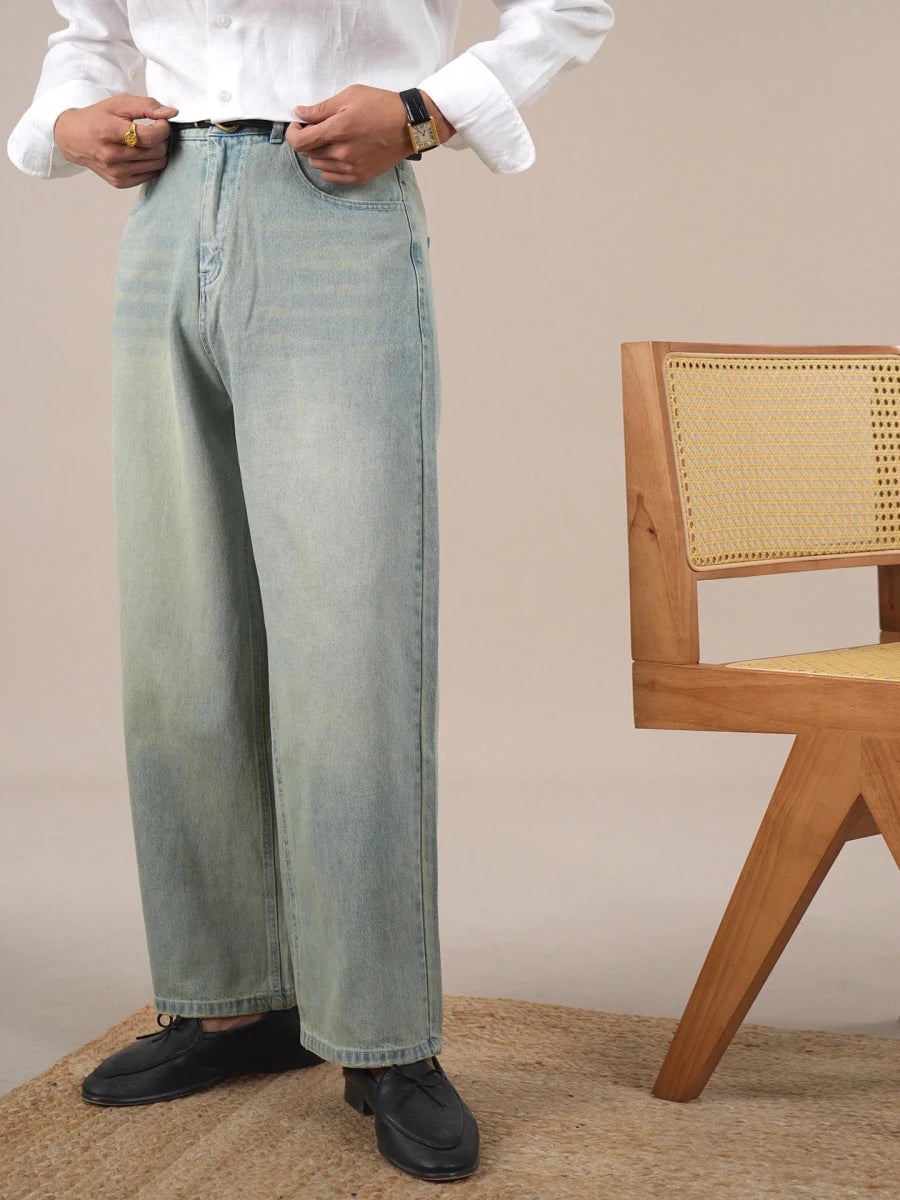 Leo loose wide-leg high-waisted trousers - Antonios