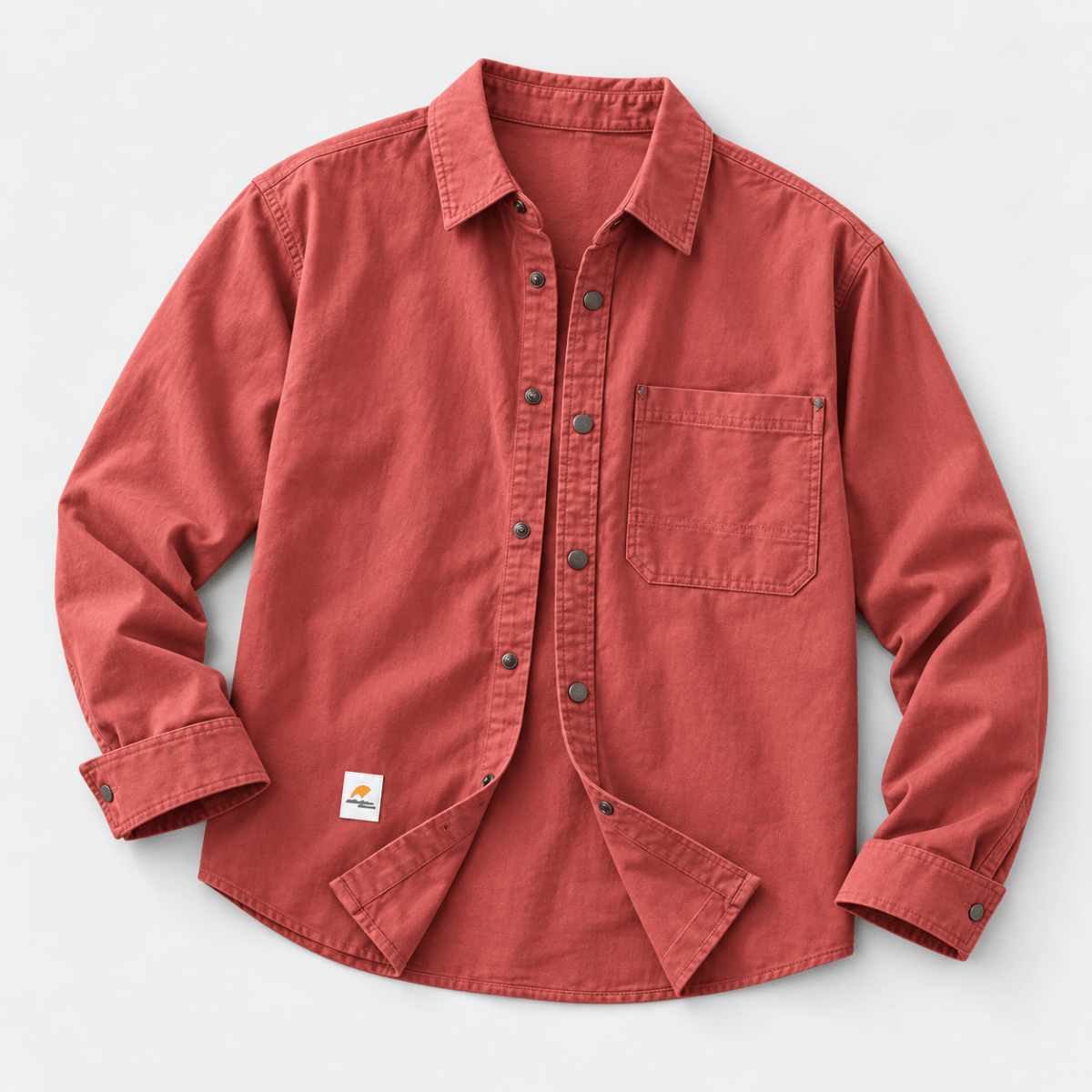 Leo new york casual shirt - AntoniosClothing - Red