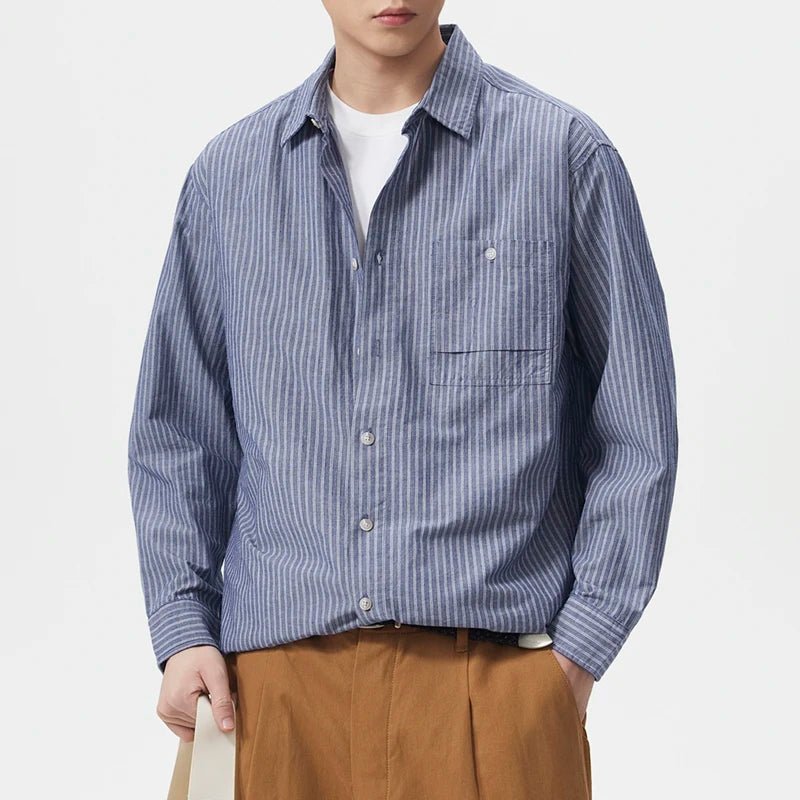 Leo old money stripe shirt - Antonios