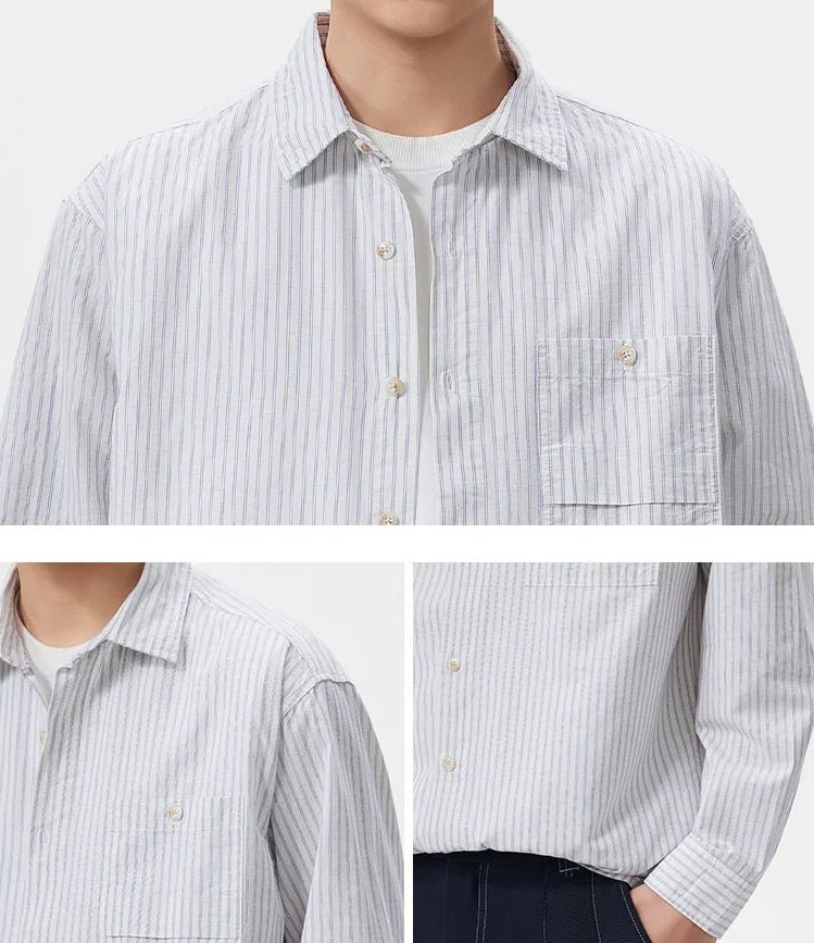 Leo old money stripe shirt - Antonios