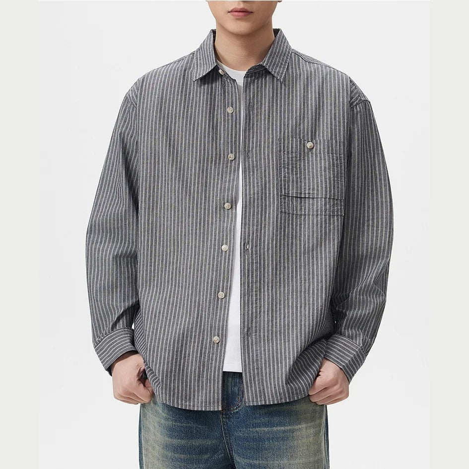 Leo old money stripe shirt - Antonios