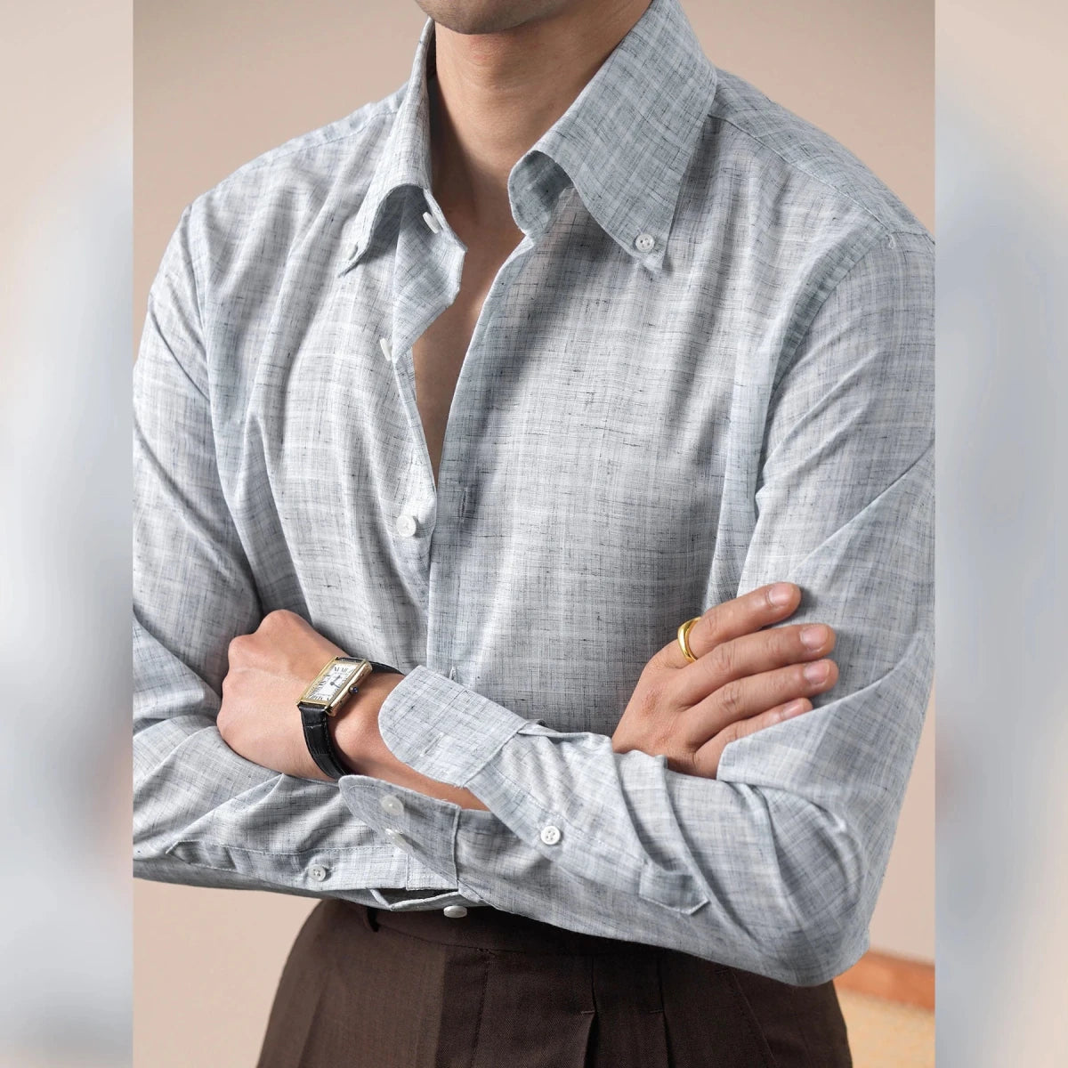 Leo plaid business shirt - Antonios