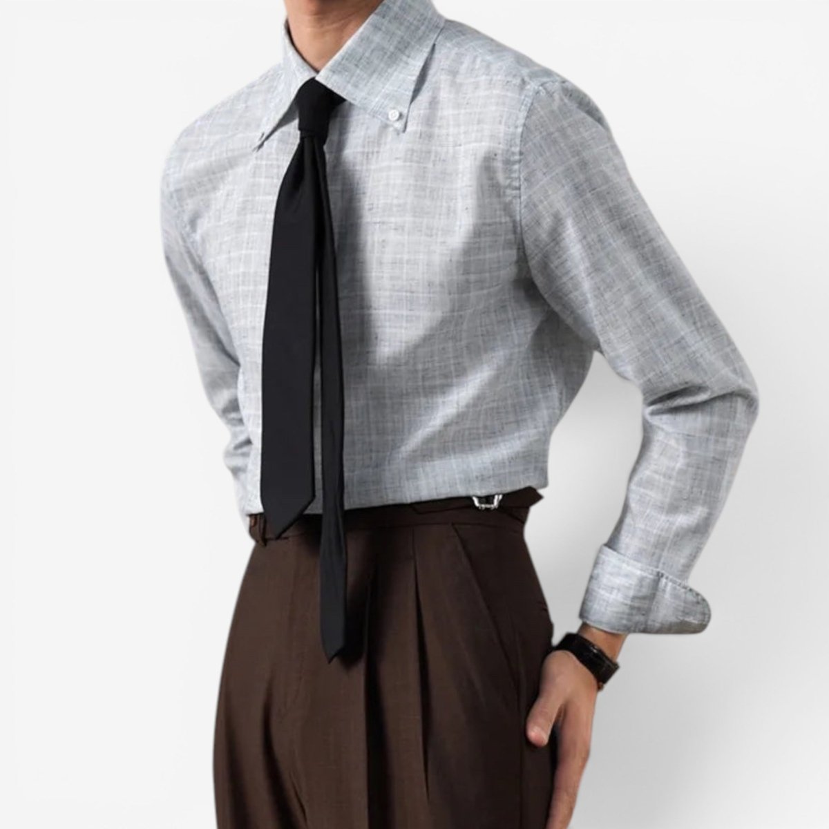 Leo plaid business shirt - Antonios