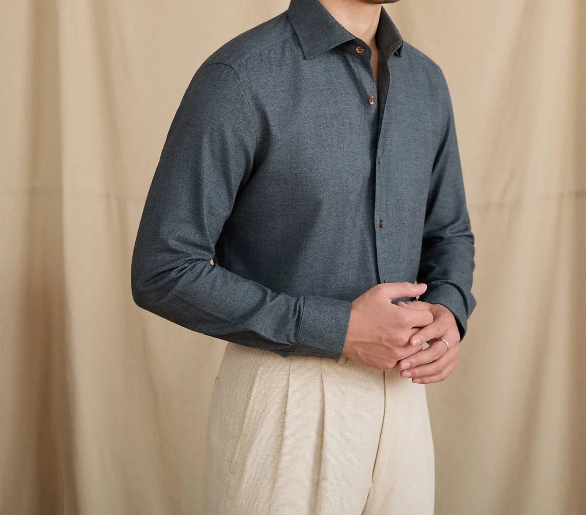 Leo retro pure cotton elegant shirt - Antonios