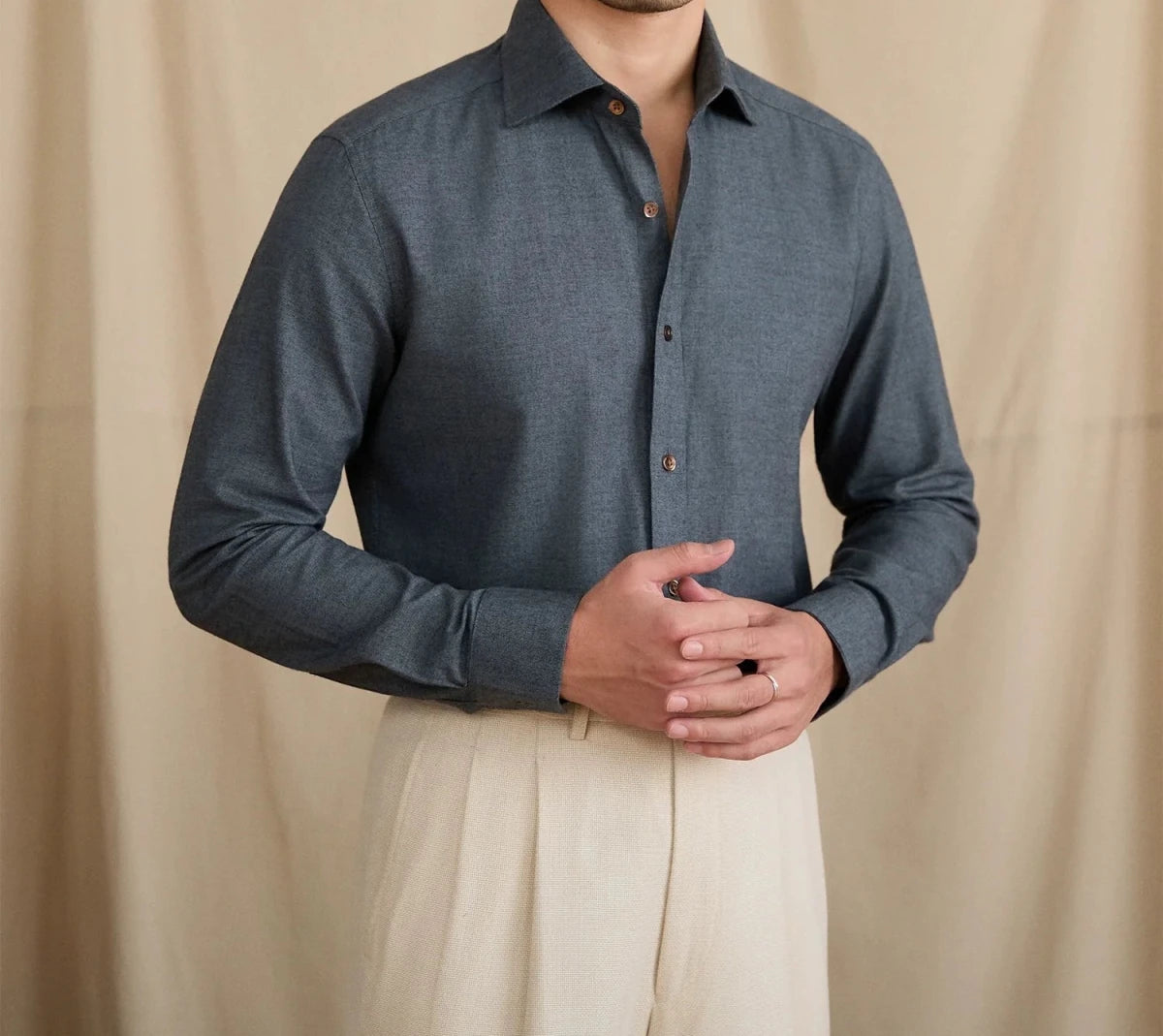 Leo retro pure cotton elegant shirt - Antonios