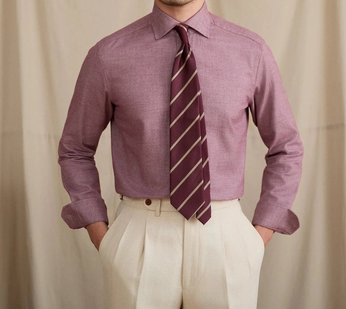 Leo retro pure cotton elegant shirt - Antonios